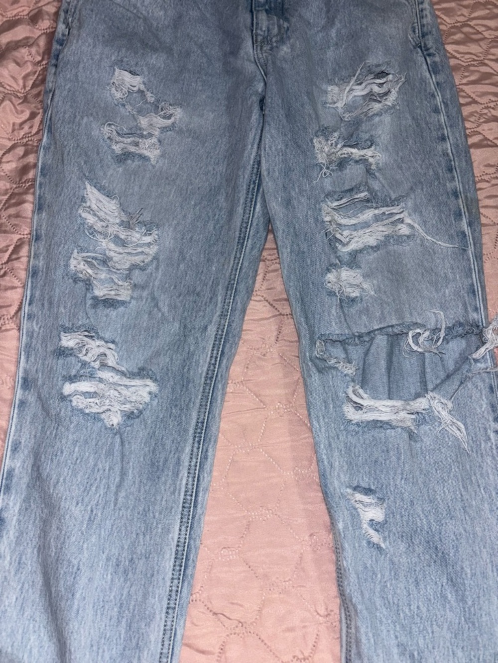 KanCan Light Blue Distressed Boyfriend Jeans - Picture 2 of 6
